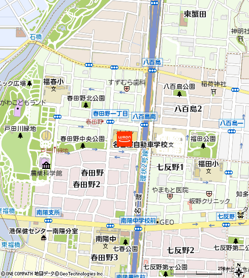 イオン南陽店付近の地図